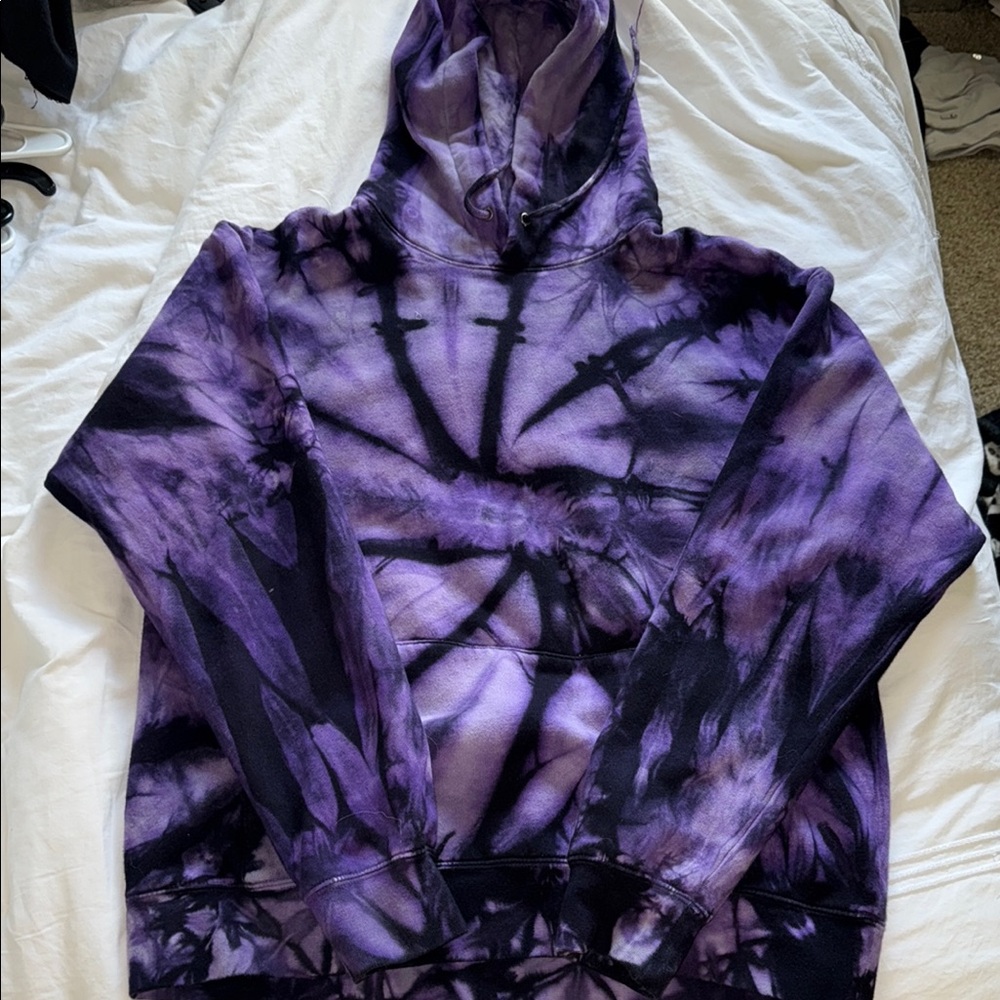Purple Tie-Dye Hoodie